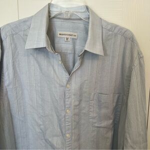 Pronto Uomo Blue Casual Button Down Shirt